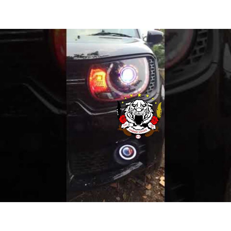Headlamp Suzuki Ignis Led Proji.Lampu Custom Suzuki Ignis Projector Proji Ring Led Alis.Headlamp New