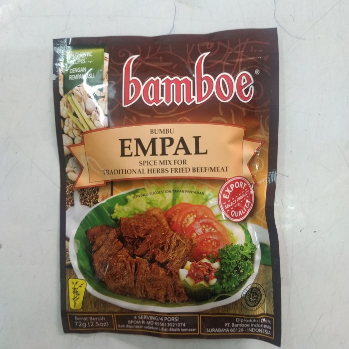 

Bamboe Bumbu Dapur Empal Instant 72 gr