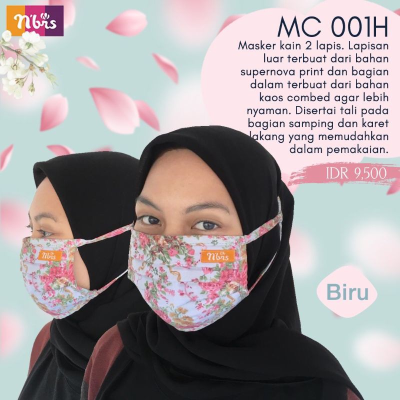 masker kain Nibras MC 001H