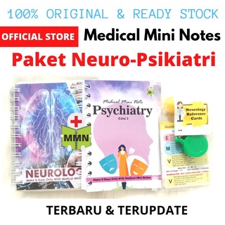 UPDATE 2023 || Medical Mini Notes - Paket MMN Neuro-Psikiatri || Paket Buku Neuro - Jiwa - Card