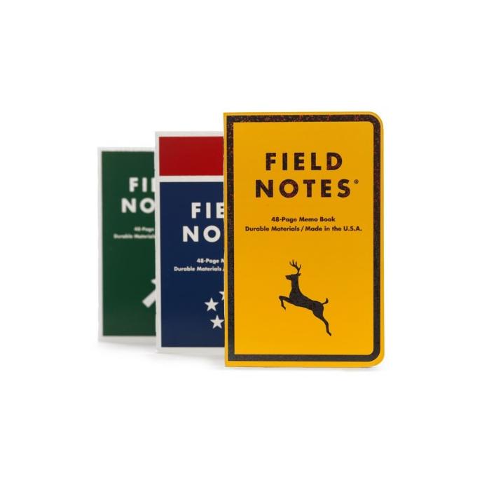

Notebook Field Notes Mile Marker 3 Pack Dot Graph Paper Stationeries