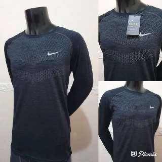  Kaos  Running Nike Men s Dri Fit  Knit Lengan  Panjang  KAOS  