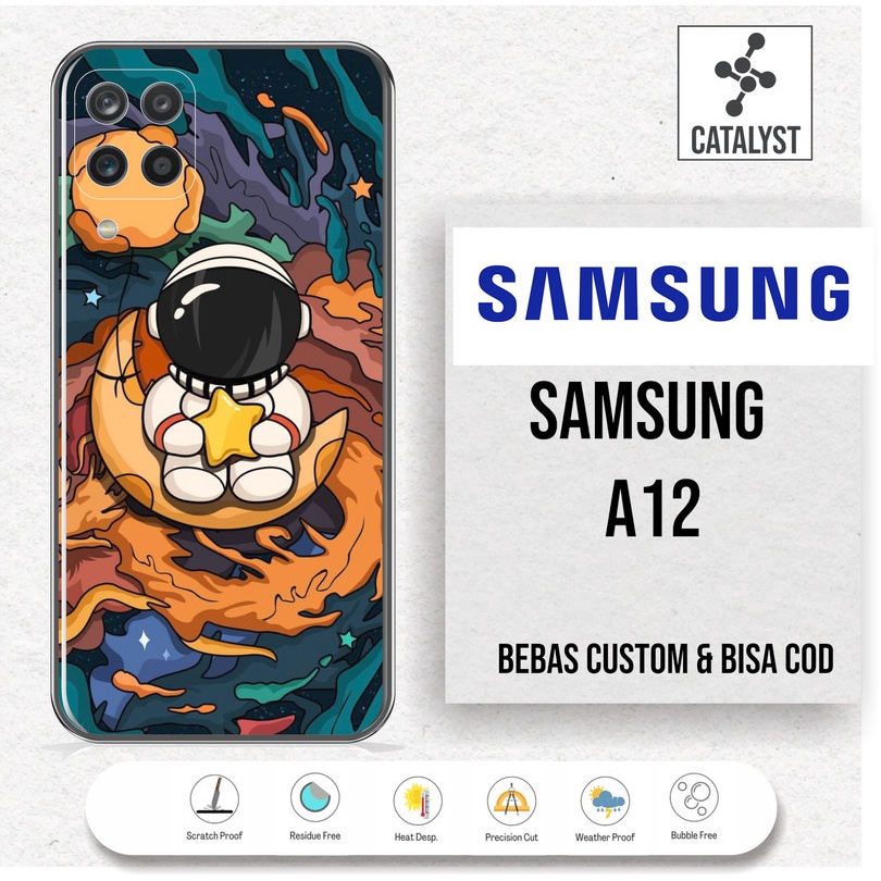 (Buy 1 Get 2) Garskin Skin SAMSUNG A12 - KODE -721H Bisa Custom - Sticker Case