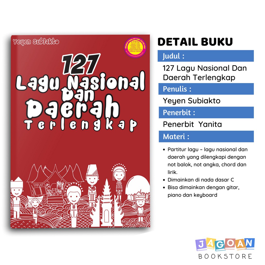 Buku Musik 127 Lagu Nasional Dan Daerah Terlengkap Shopee Indonesia