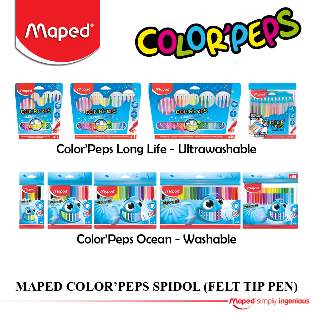 

Maped Spidol Warna (Felt Tip Pen)