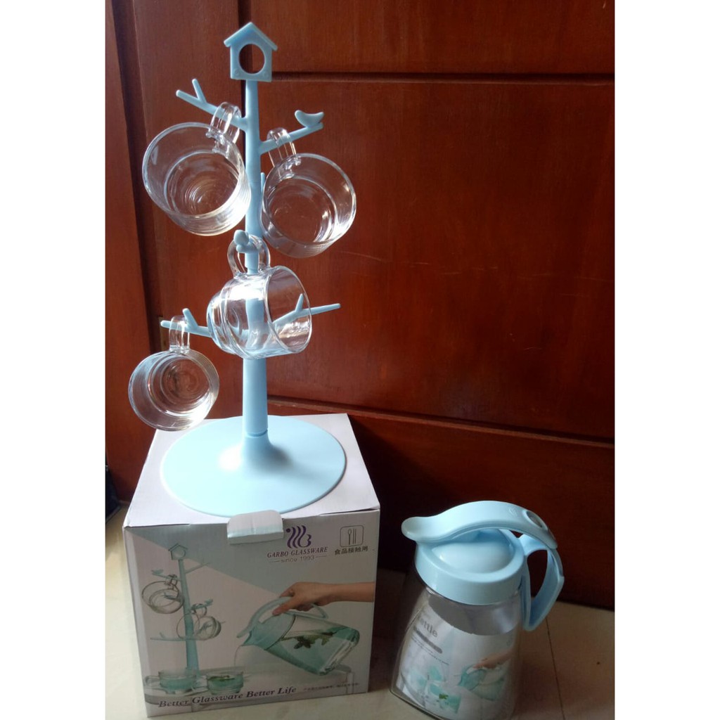 Teko Set Rak Ranting/Teko Set Kettle Elegant/Teapot Gantung