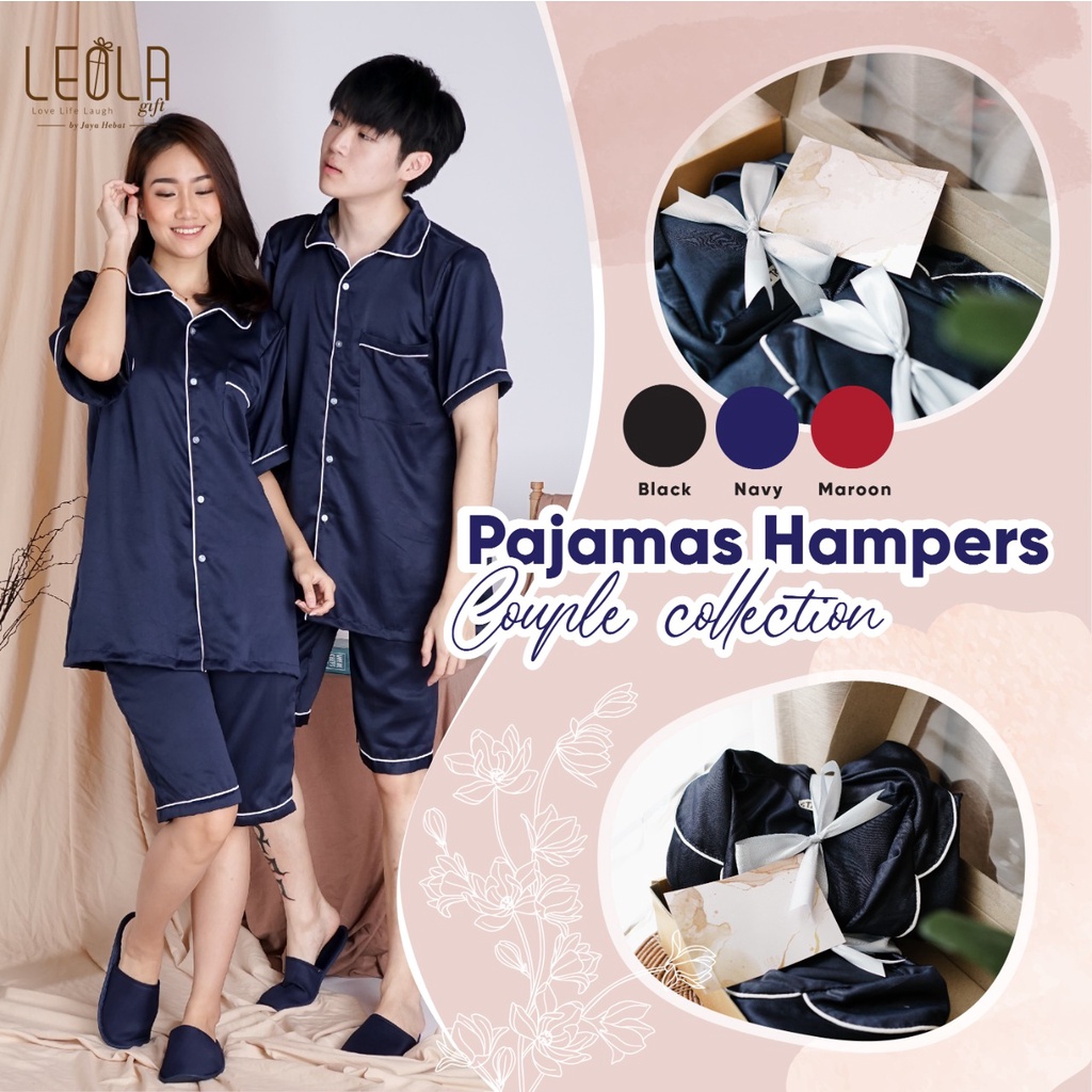 HAMPERS PIYAMA COUPLE / KADO PERNIKAHAN / WEDDING GIFT / SESERAHAN / GIFTBOX HAMPERS PIYAMA COUPLE