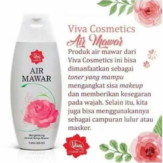 * NCC * Viva Air Mawar Toner Rose Water Penyegar Wajah - Netto 100 ml