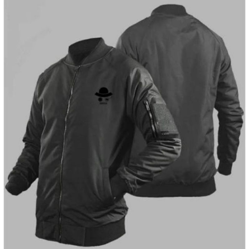 Bomber Jacket Tactical Jaket Bomber Pria Hitam