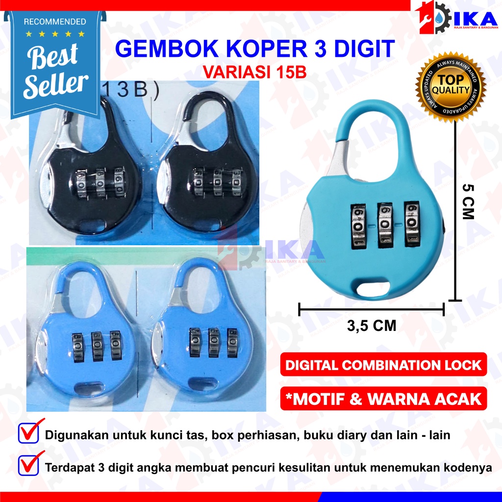 Gembok Koper Besi Mini Angka Kode Password / Kunci Gembok Swiss Kode Numeric Anti Maling Koper Tas Code Angka Password Gembok Nomor Putar 3 Digit / Gembok Mini Tas Koper