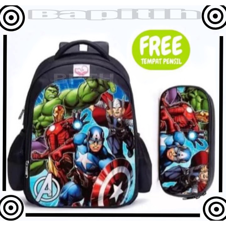 BPT tas anak laki superhero - tas sekolah anak laki - ransel anak sekolah - tas anak cowo - ransel sekolah anak