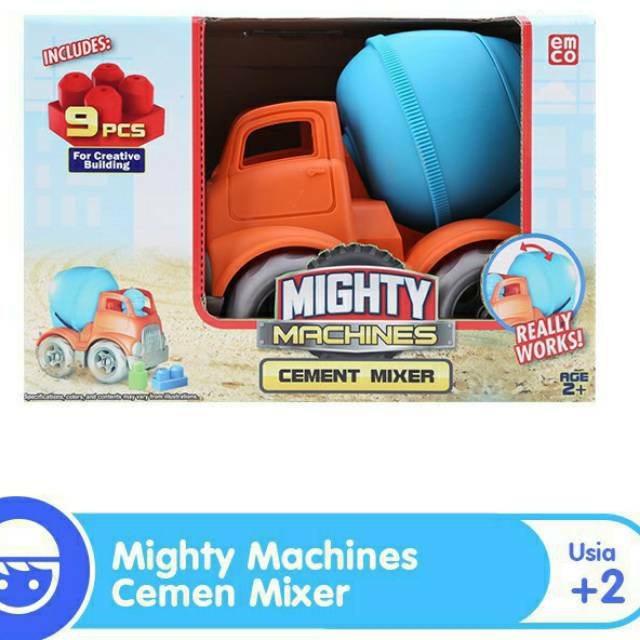 EMCO Mighty Machine - Cement Mixer Mainan Anak