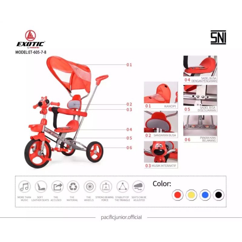 Sepeda Exotic Pacific roda3