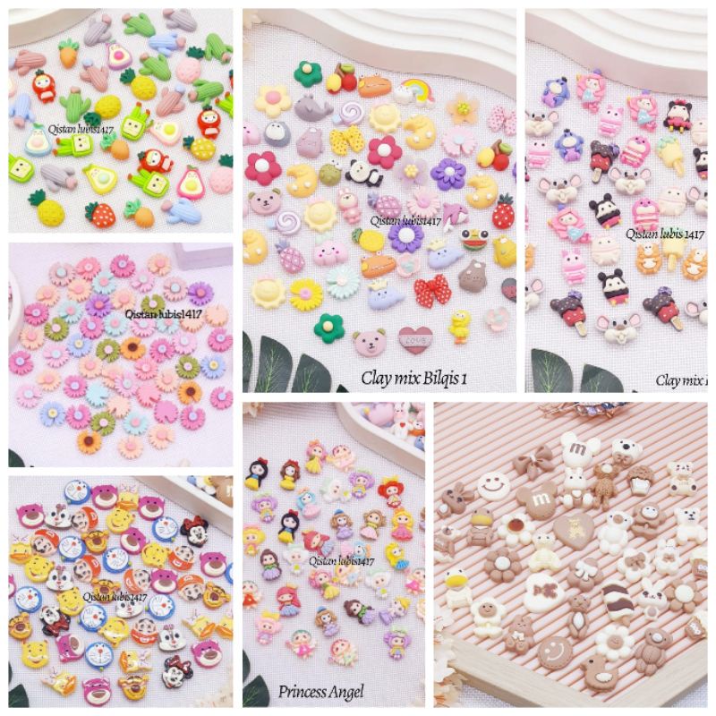 Macam2 clay grosir 50| clay murah| clay uniq | clay princes|clay cantik