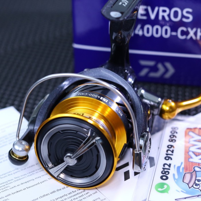 reel spinning daiwa revros lt 4000 black gold katrol air laut dantawar 88 joran