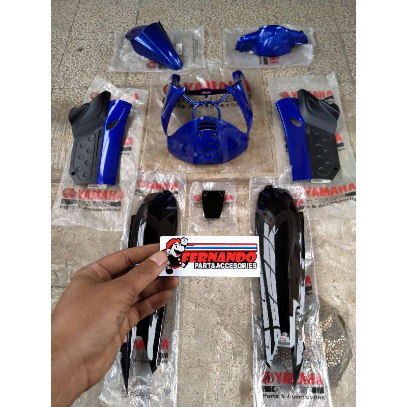 Cover body nouvo lele biru sporty original yamaha full alus