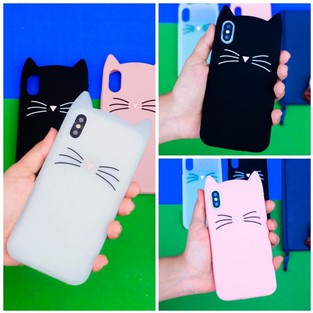 SOFTCASE CAT RUBBER CASE OPPO VIVO XIAOMI