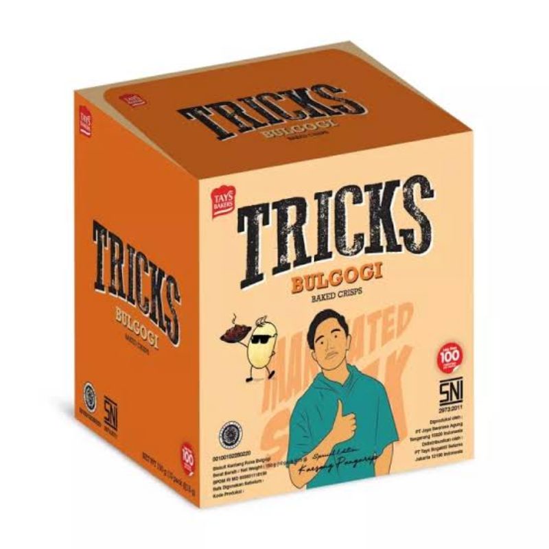 

Tricks Potato Baked Chips Rasa Bulgogi - netto 10 pc x 12gr