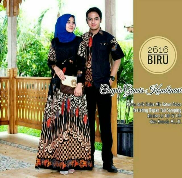 Maura couple - Sania Ruffle Batik Couple Ori Ndoro Jowi DNT