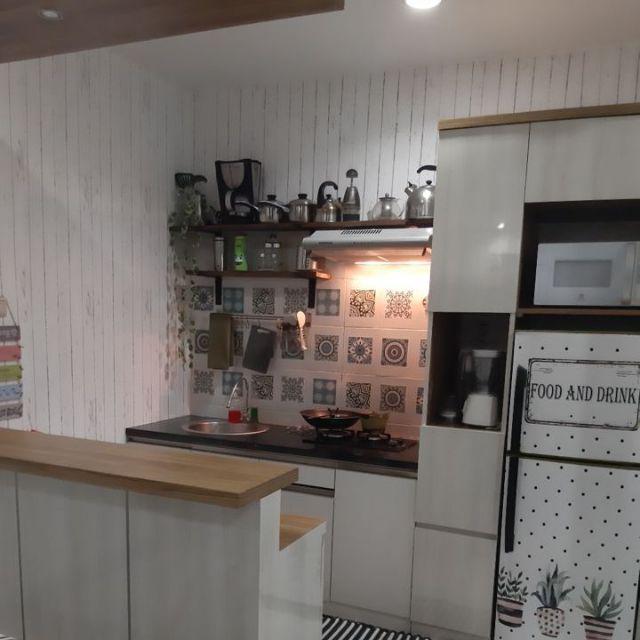 Fyc1001 45cm X 30 Cm Isi 6 Kotak Blue Classic Sticker Tegel