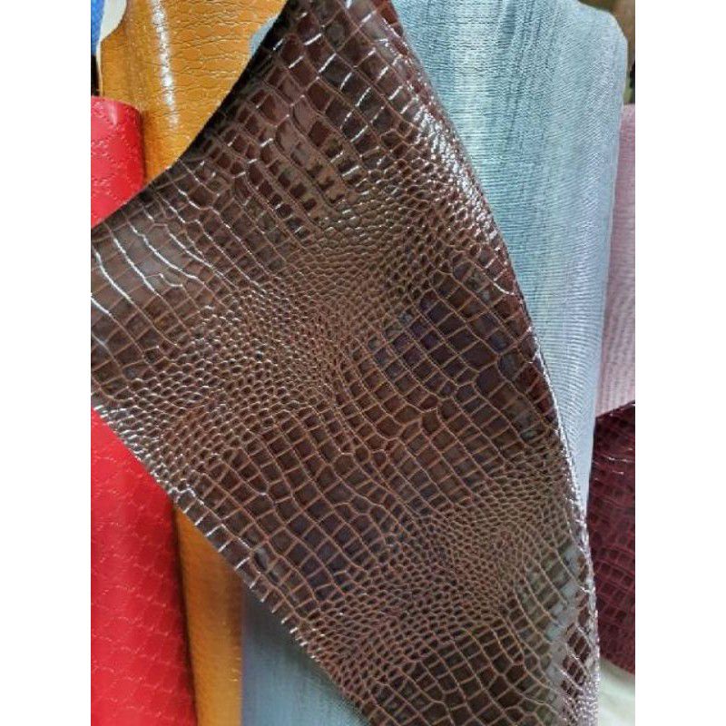 Bahan Kulit Buaya Imitasi meteran