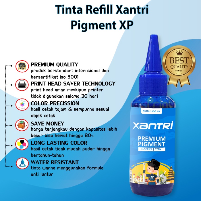Tinta Pigmen HP 100ml Pigment Refill Cartridge 932 933 932XL 933XL 950 951 Printer 7610 7611 7612