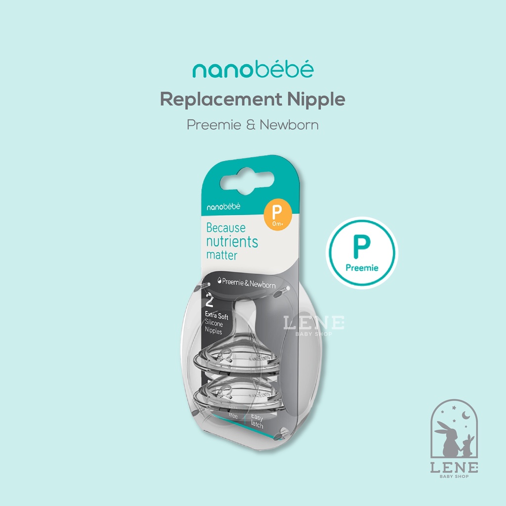 Nanobebe Replacement Nipple – Botol Susu Bayi