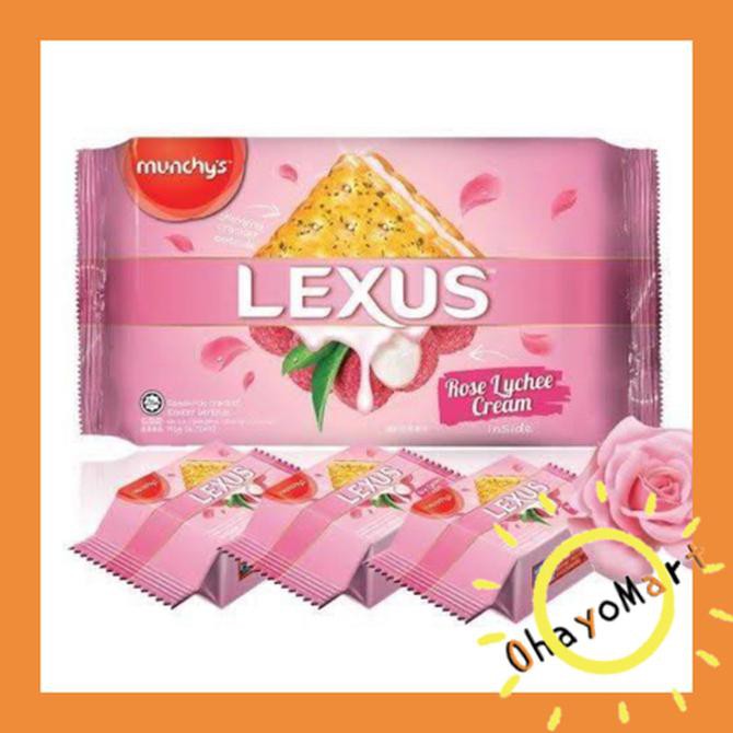 

TERMURAH Munchys Lexus Lychee cream/ biskuit dengan krim leci/ cracker 190g BEST SELLER