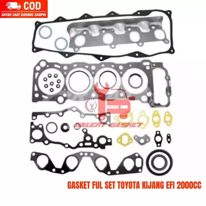PAKING SET TOYOTA KIJANG LGX EFI 2000CC GASKET FUL SET OVERHOUL KIJANG EFI 2000CC