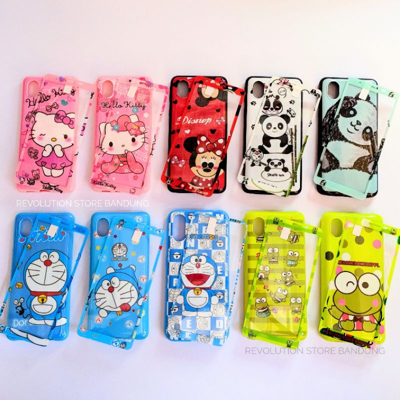 Silikon Hp Samsung A01 Core Motif Karakter Doraemon Hello Kitty Keroppi Mickey Minnie Mouse Panda St