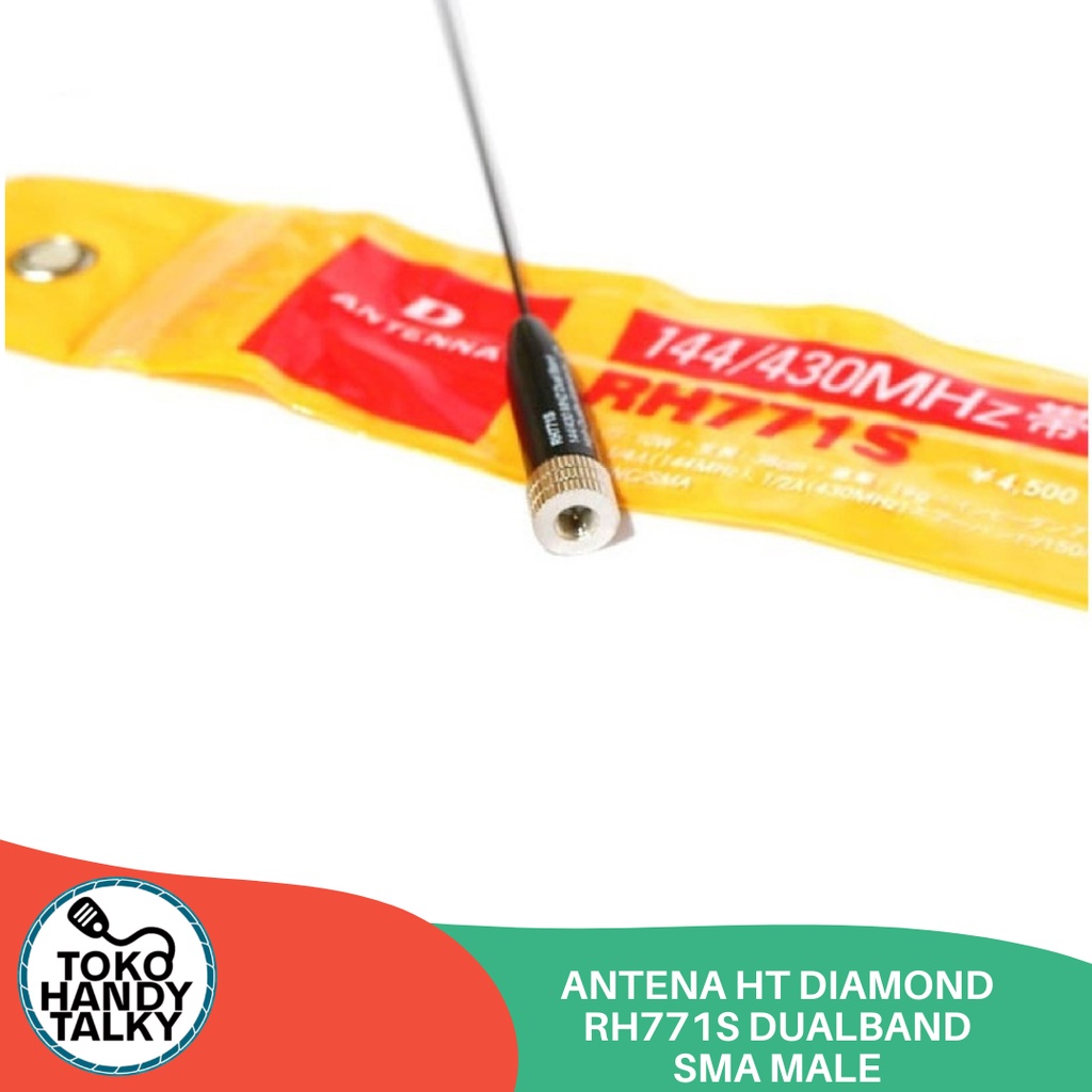 ANTENA HANDY TALKY DIAMOND RH771S DUALBAND SMA MALE NEW