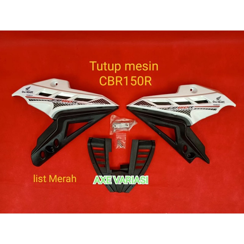 Cover Mesin CB 150R Old New Tutup Engine CB Hitam Putih Merah