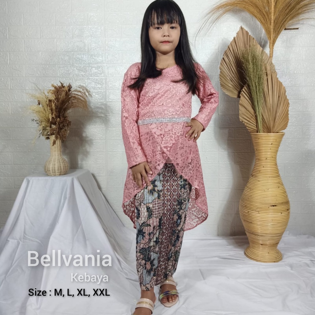 Permata Olshop / Kebaya Anak Syahrini Payet / Kebaya Anak Cantik / Kebaya Modern / Kebaya Seragam / Setelan Baju Brukat Anak