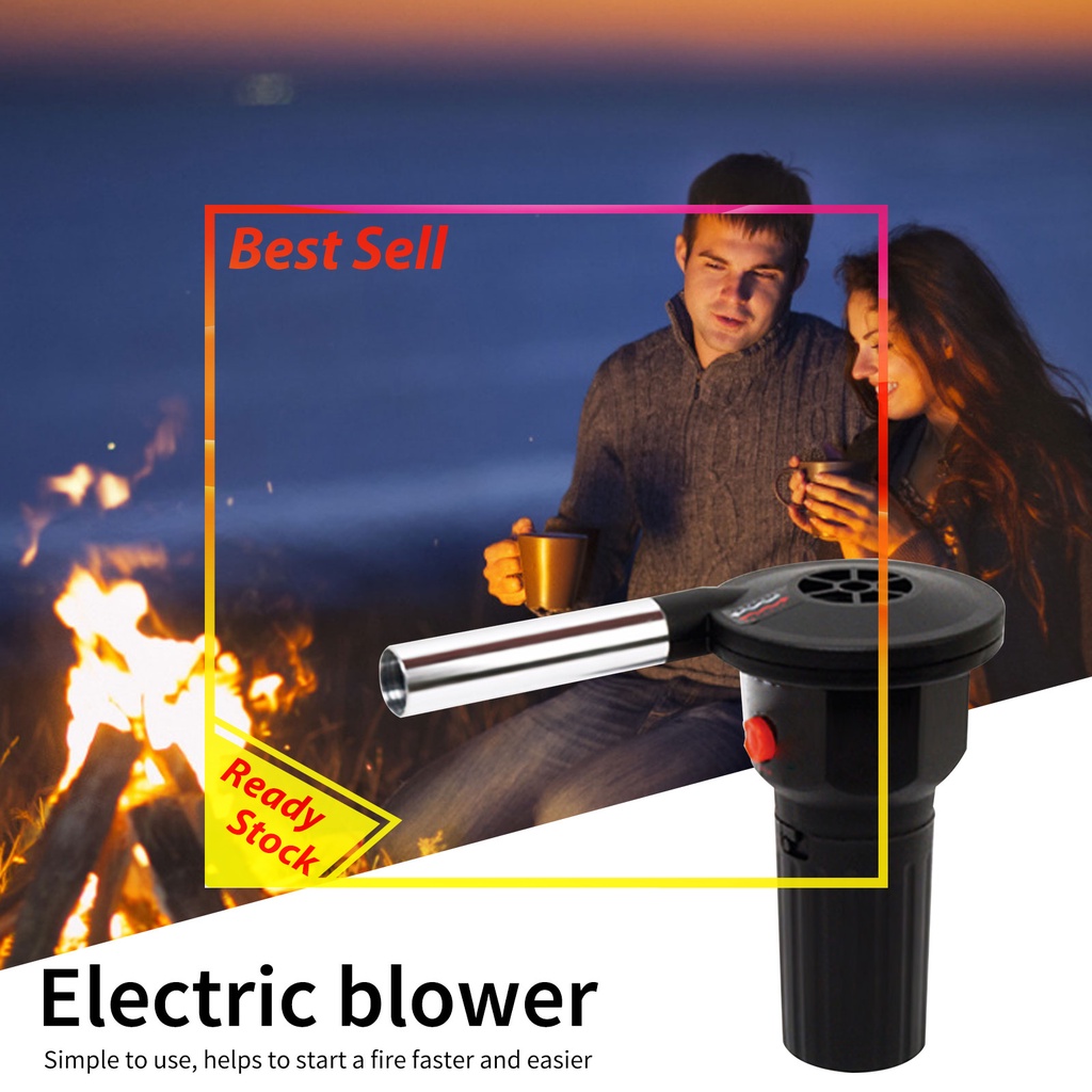 Portable Electric Fire Blower for Grilling BBQ Outdoor Flame Ignition Kit