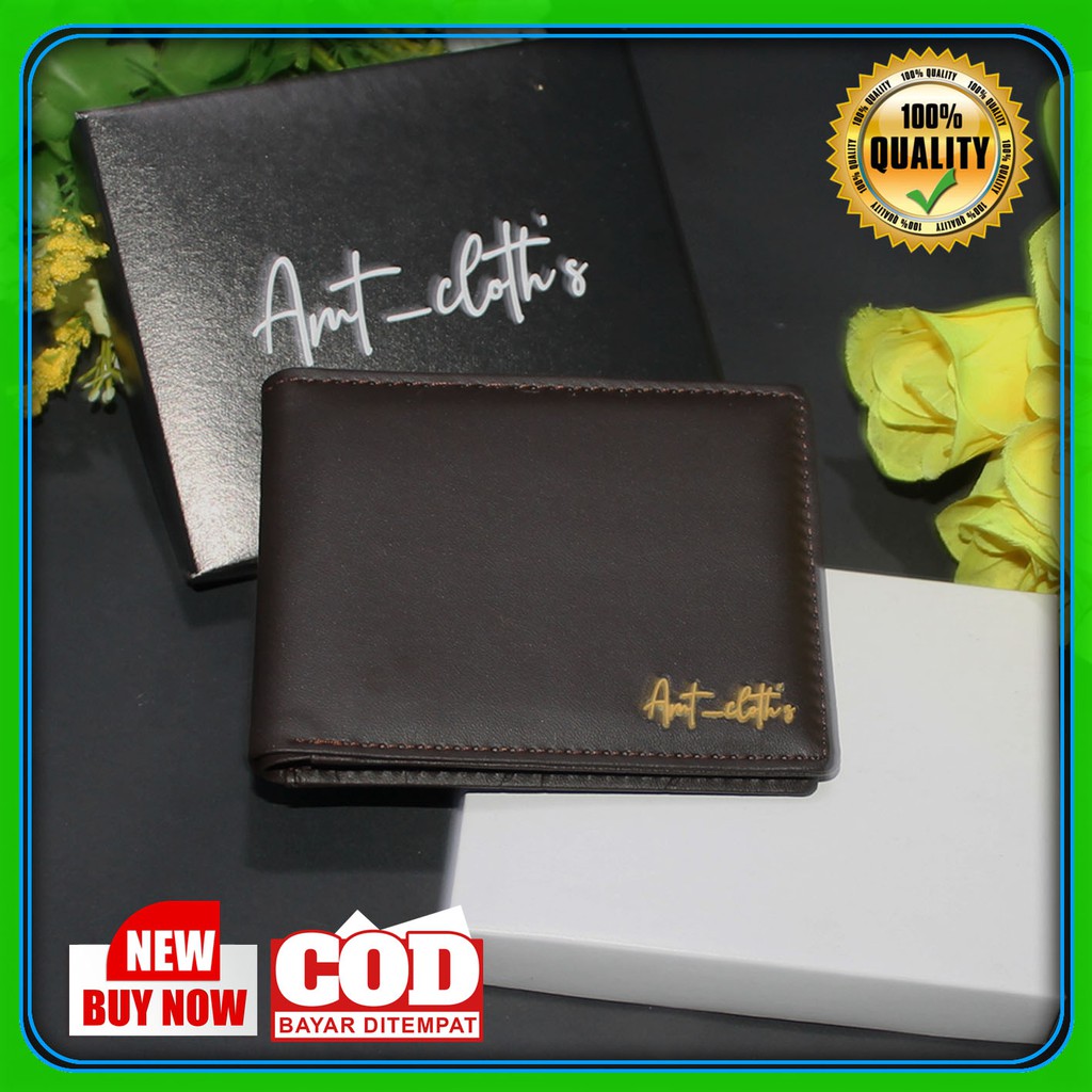 AMT Fashion Dompet Pria Bahan Kulit PVC best Quality COD