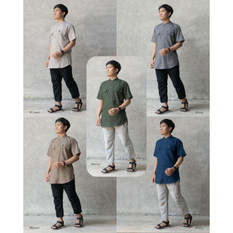 Kurta Elbruss  by Bunayya Sunnah Clothing Kurta Lengan Pendek