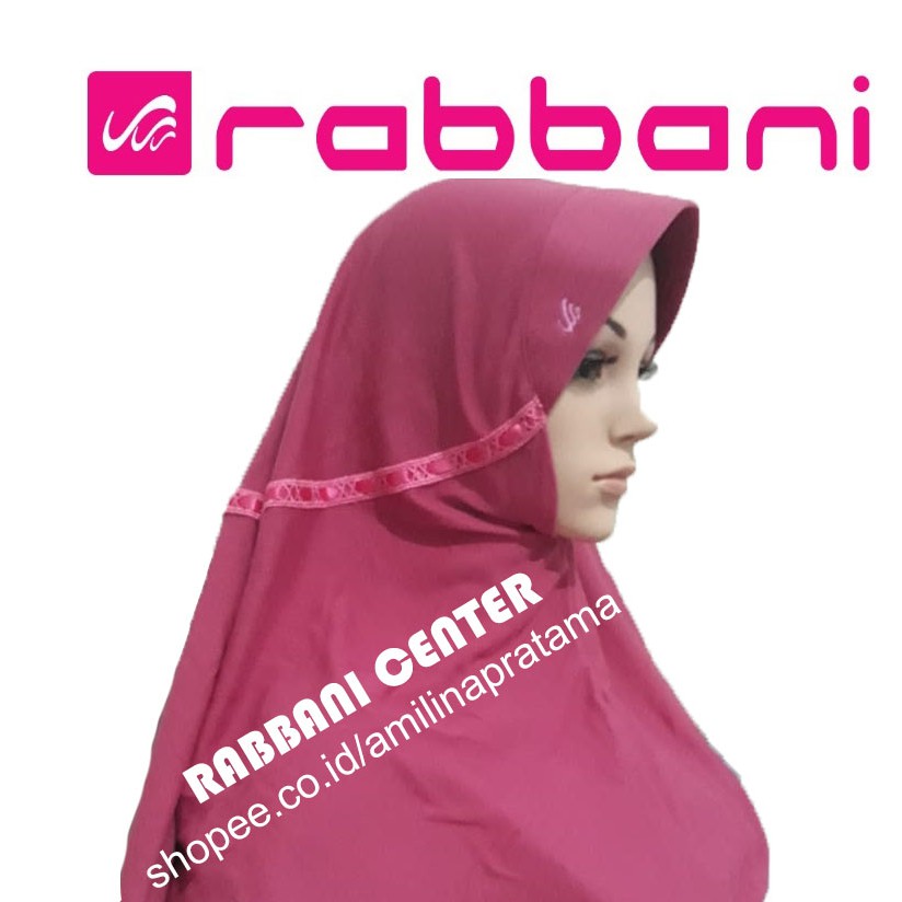 kerudung rabbani innova pink fanta size S ORI jilbab sekolah SD SMP SMA rabani serut murah sale