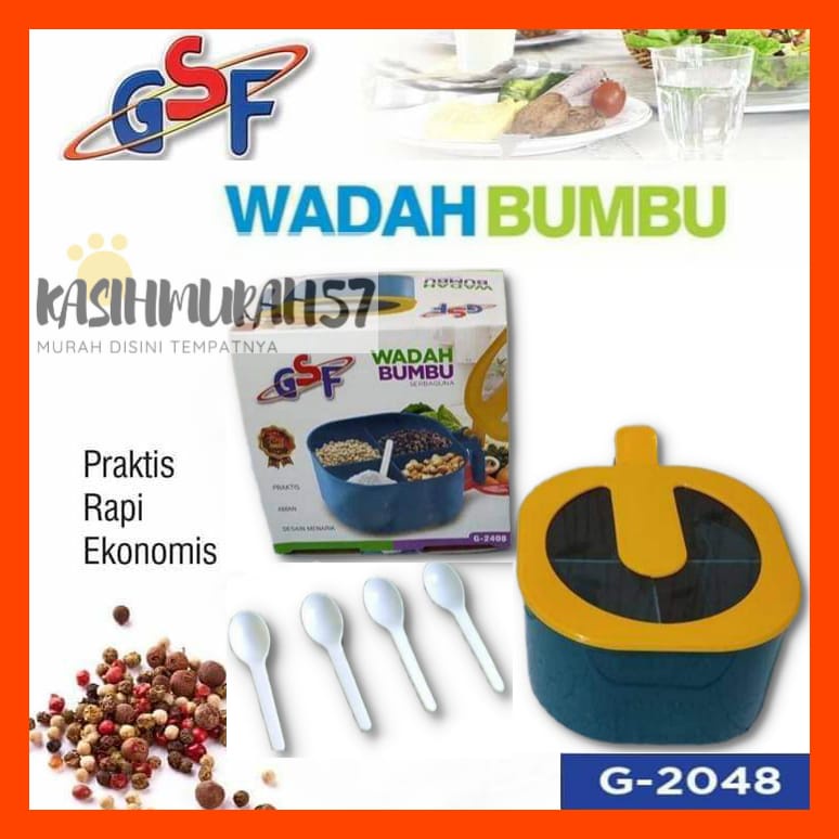 WADAH BUMBU / TEMPAT BUMBU 4 IN 1 / WADAH BUMBU GSF G-2048 / GSF 2048 / GSF G 2048