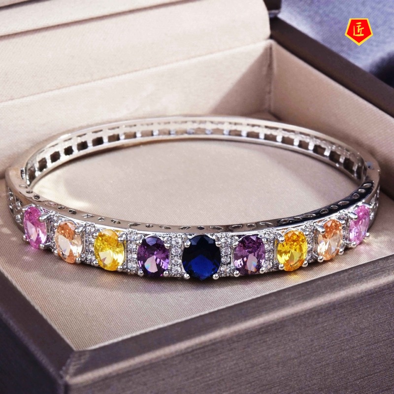 [Ready Stock]Fashion Elegant Natural Color Tourmaline Bracelet