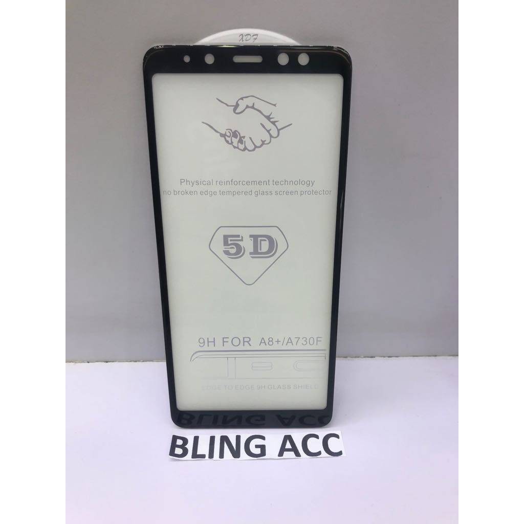 Tempered Glass Full Cover 5D Samsung J2 Core A6 Plus A7 A8 PLUS 2018 J5 PRO J7 PRO