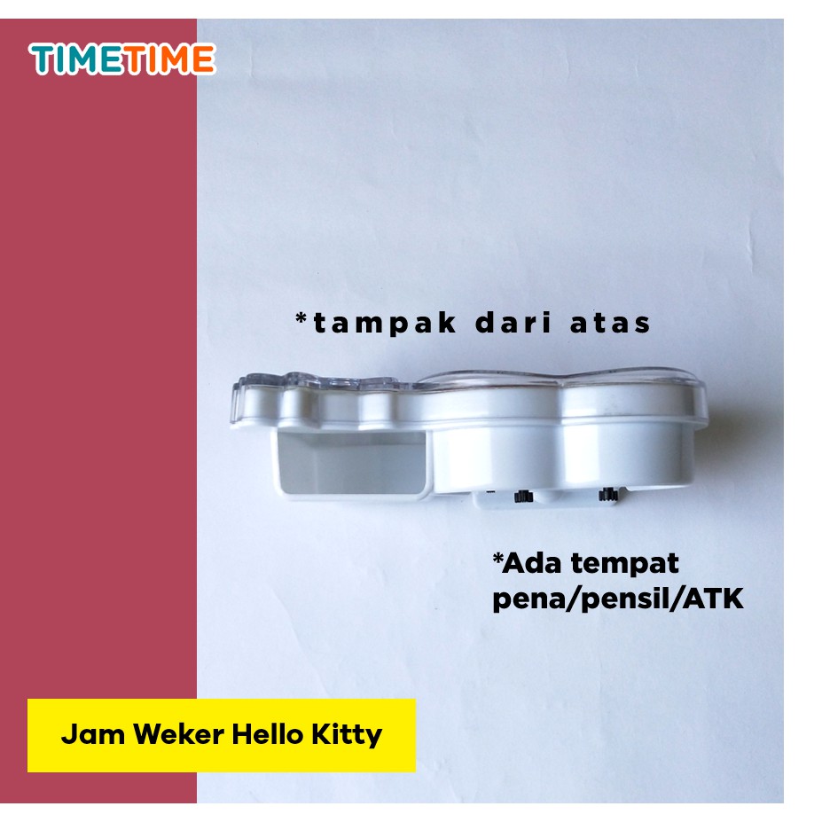 Jam Meja Beker Hello Kitty Micky Mouse Bug Bunny Free Baterai Tempat Pensil