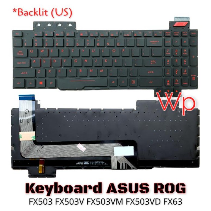 Keyboard laptop Asus ROG FX503 FX503V FX503VM FX503VD FX63