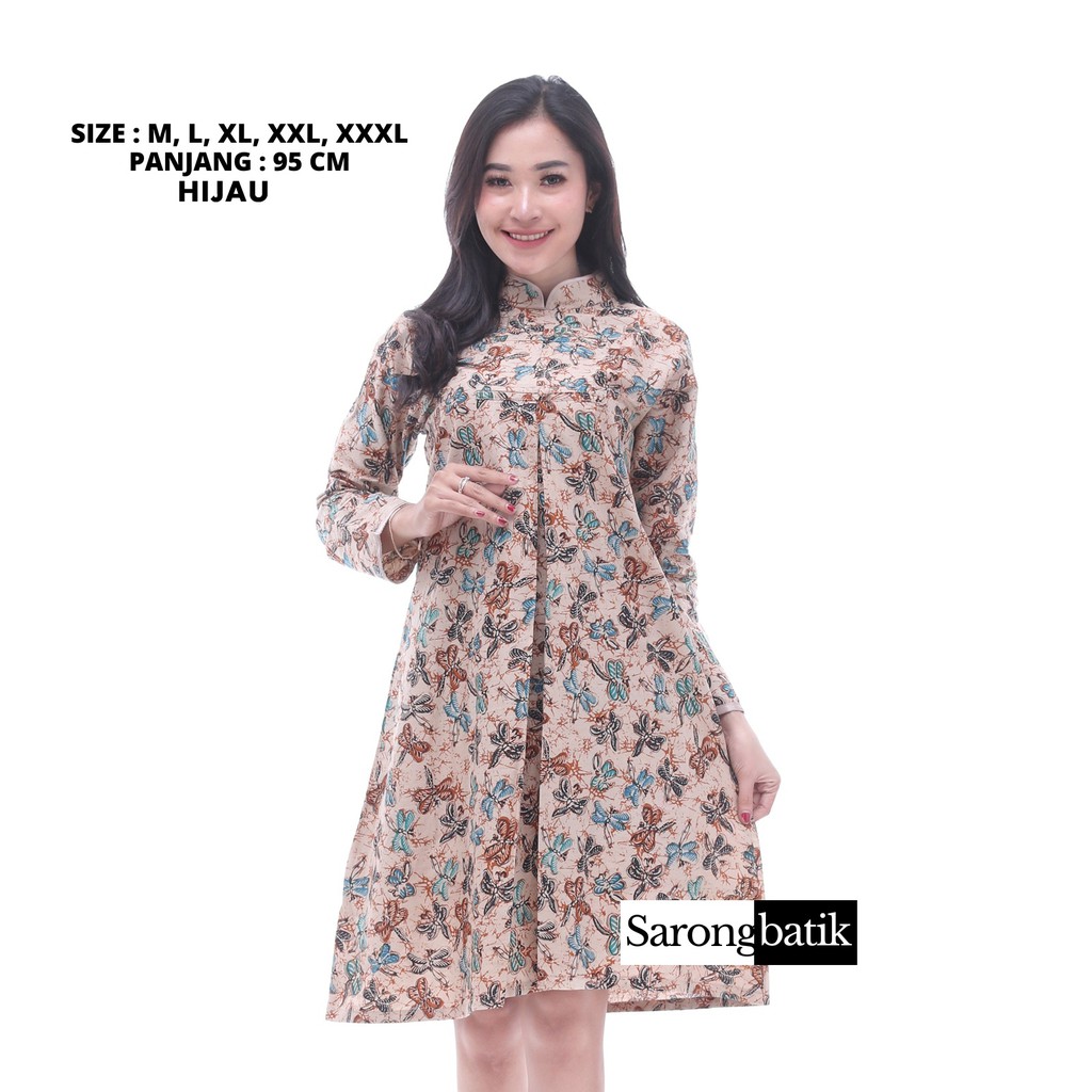 Atasan Dress Batik Wanita Remekan TB0019SB-7