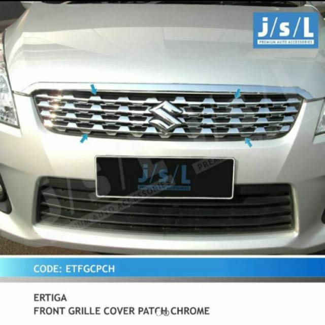 Grill depan Ertiga/ front grill cover pacth chrome jsl