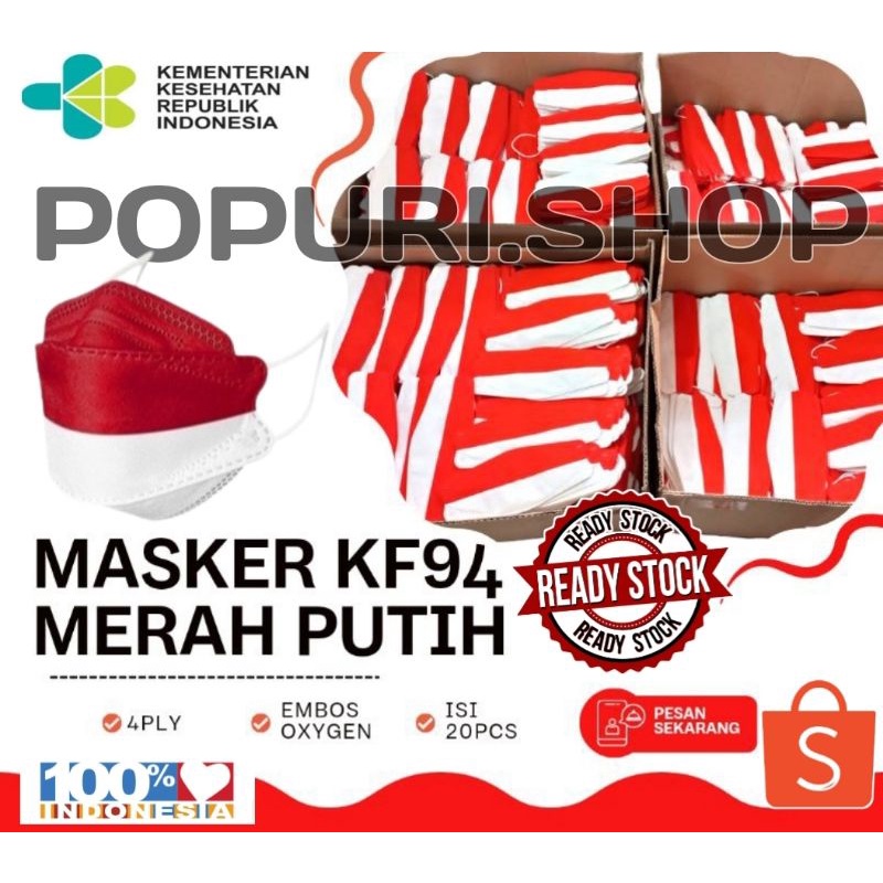Murah Masker Genio KF94 Oxygen / Masker KF94 4ply convex
