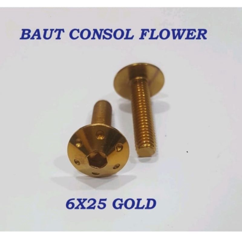 Baud Variasi Baud Monel Consol Flower Gold