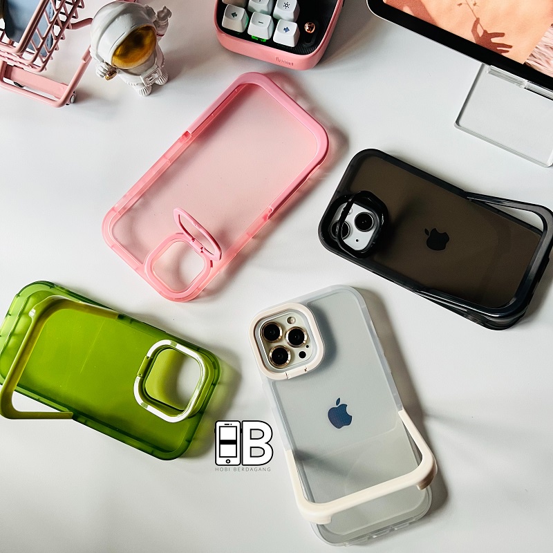 Casing Multifungsi Two Way Stand Bumper Case iPhone X XR XS 11 12 13 PRO MAX