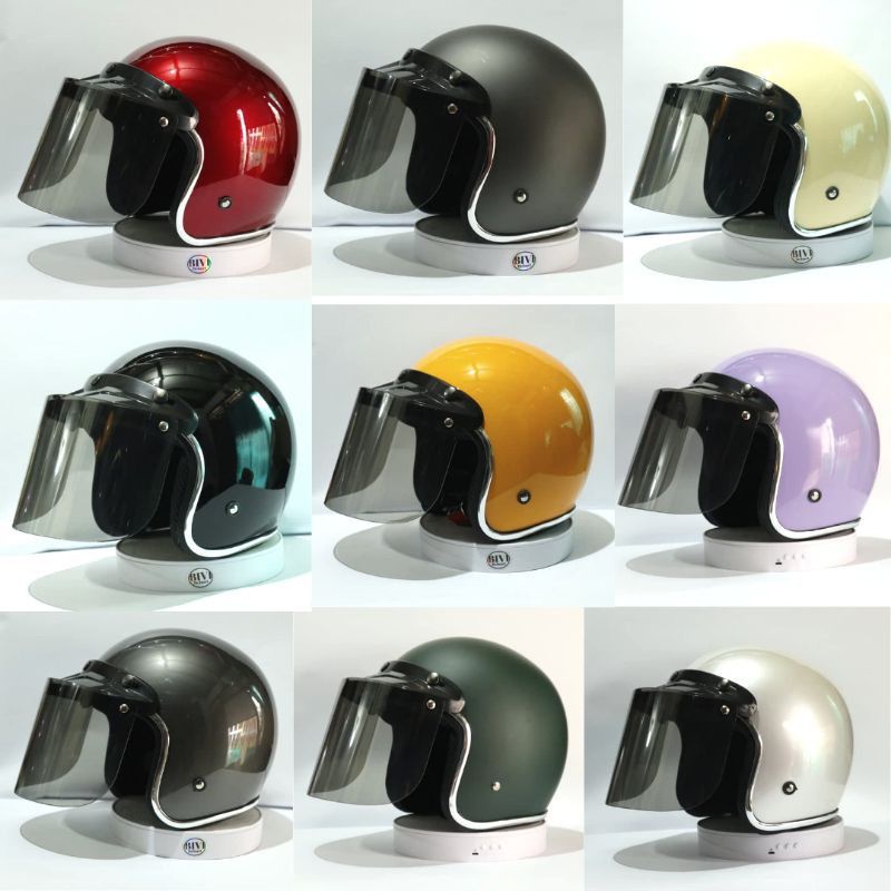 HELM BOGO POLOS LIST CROME/ HELM DEWASA MURAH/ HELM BOGO POLOS SNI/ HELM BOGO TERBARU
