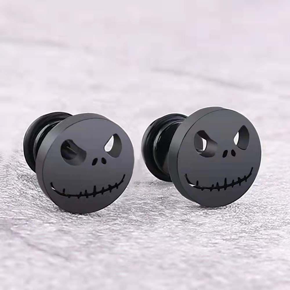 NICKOLAS1 Pria Stud Earrings Hip Pop Keren Perhiasan Fashion Geometris Kepribadian Skeleton Gaya Korea Earrings