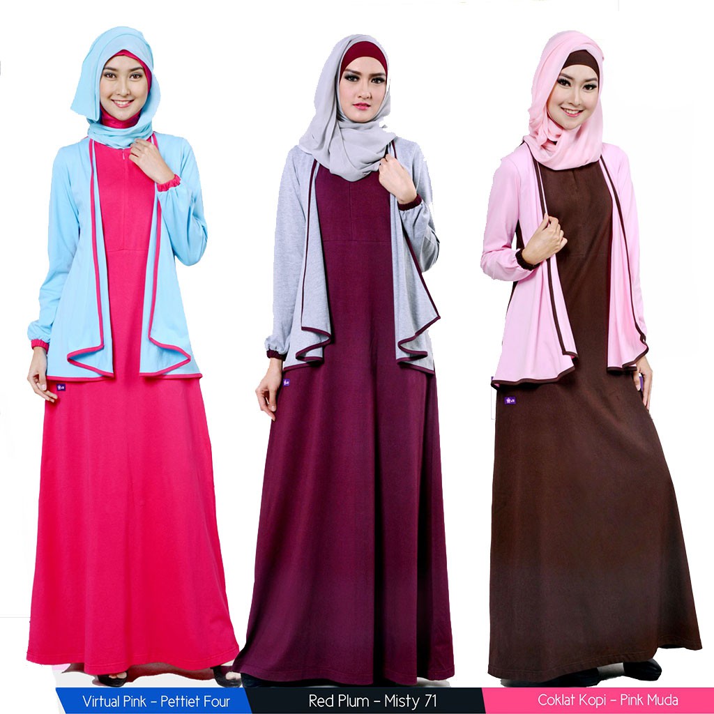 Gamis Dewasa Mutif M152 Bahan Katun combedu